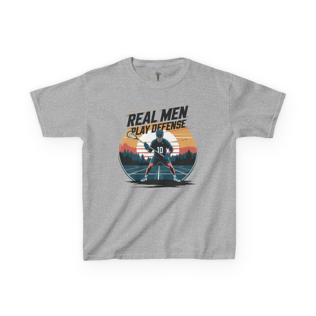 Real Men Play Defense Youth Tee