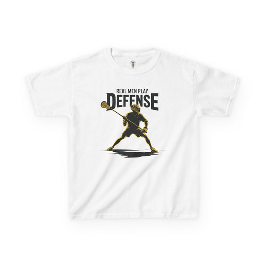 Real Men Play Defense Youth Tee
