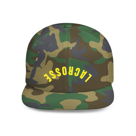 Reverse Lacrosse Flat Bill Snapback Hat
