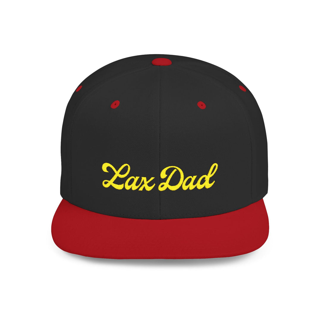 Lax Dad Flat Bill Snapback Hat