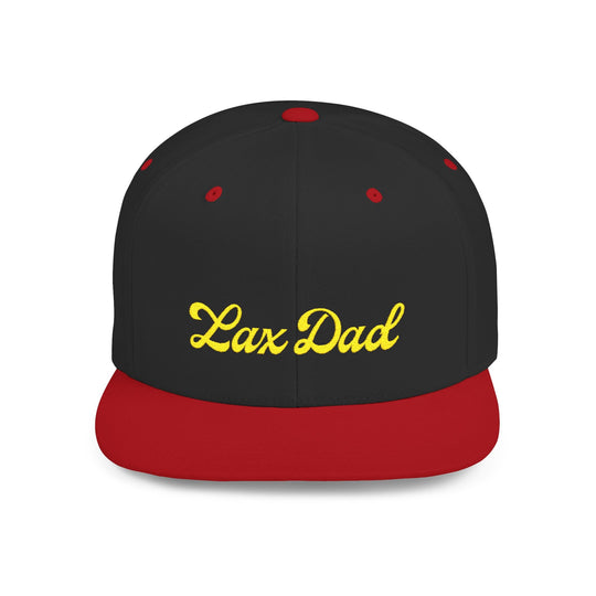 Lax Dad Flat Bill Snapback Hat