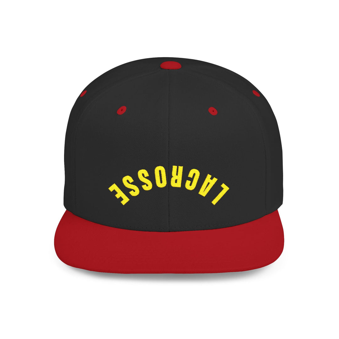 Reverse Lacrosse Flat Bill Snapback Hat