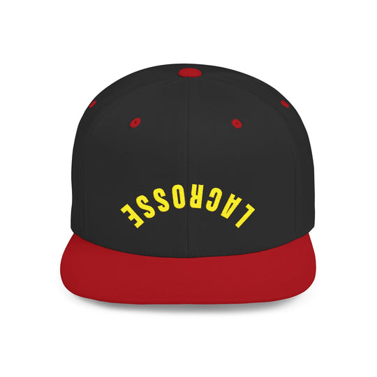 Reverse Lacrosse Flat Bill Snapback Hat