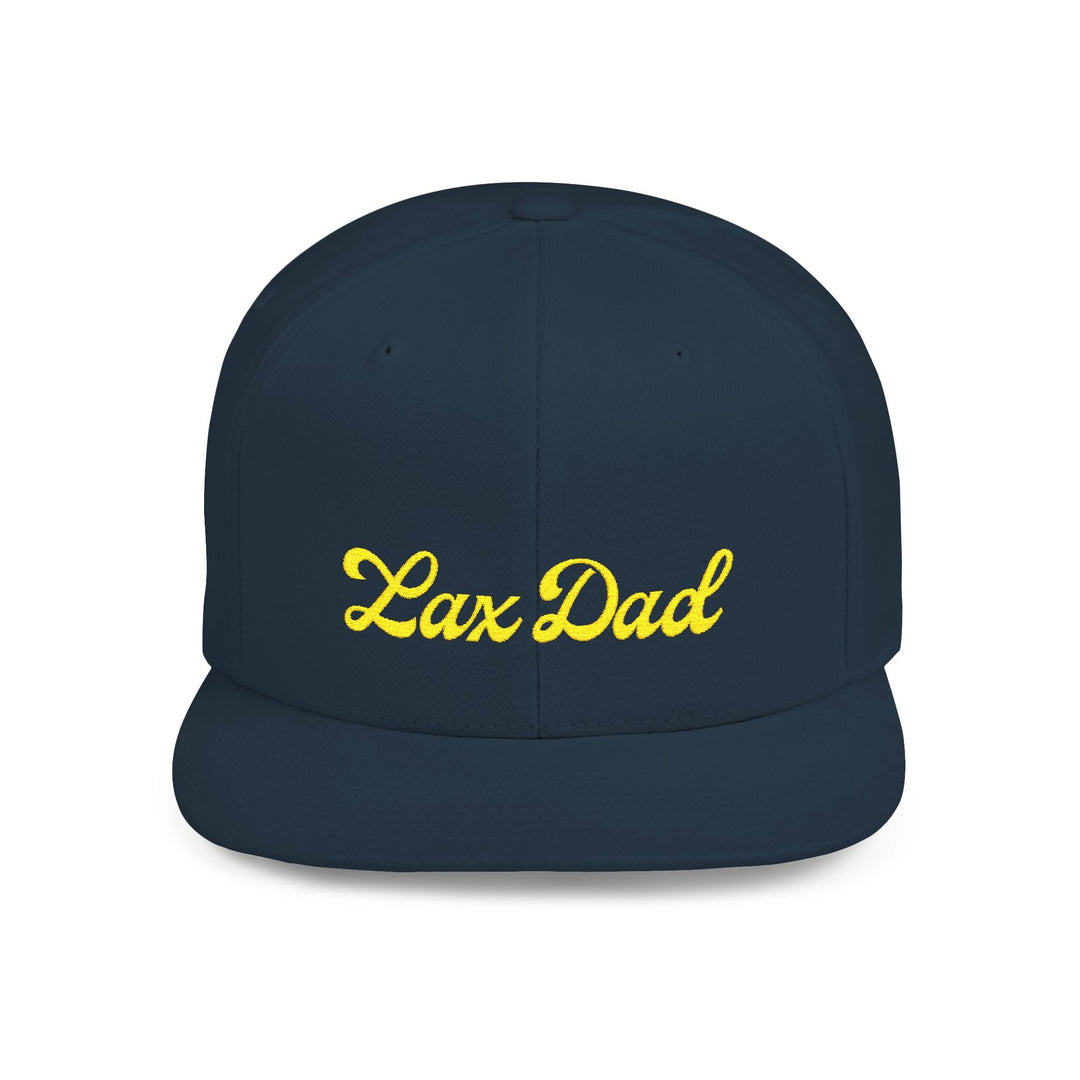 Lax Dad Flat Bill Snapback Hat
