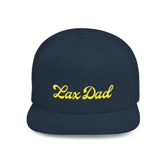 Lax Dad Flat Bill Snapback Hat