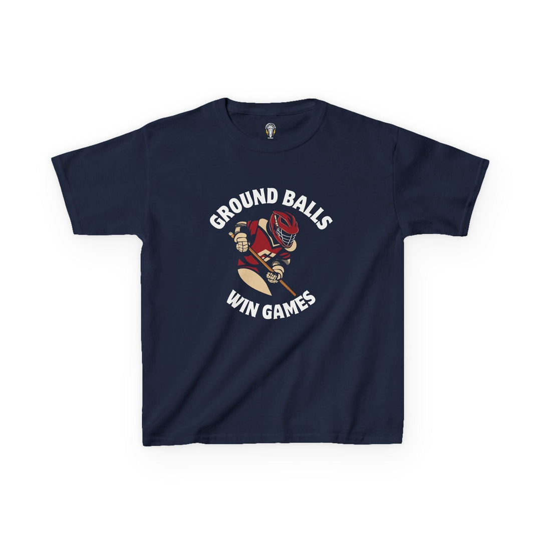 Ground Balls Win Games Youth Tee