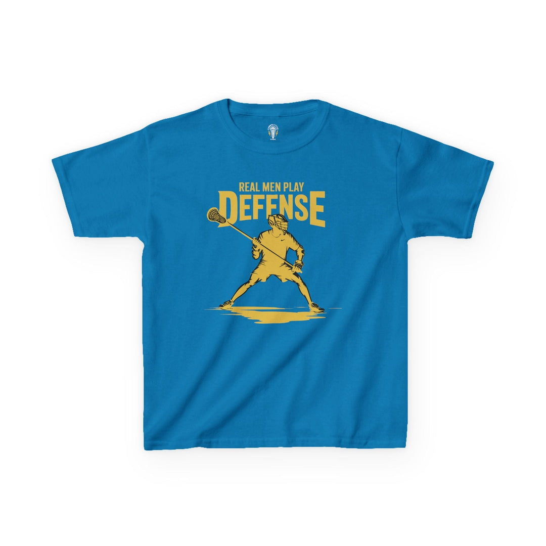 Real Men Play Defense Youth Tee