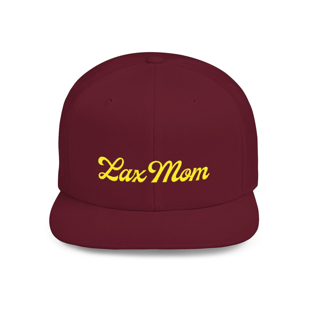Lax Mom Flat Bill Snapback Hat