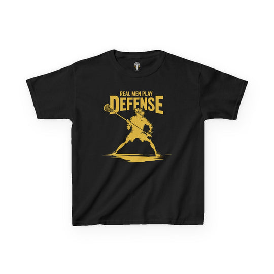 Real Men Play Defense Youth Tee