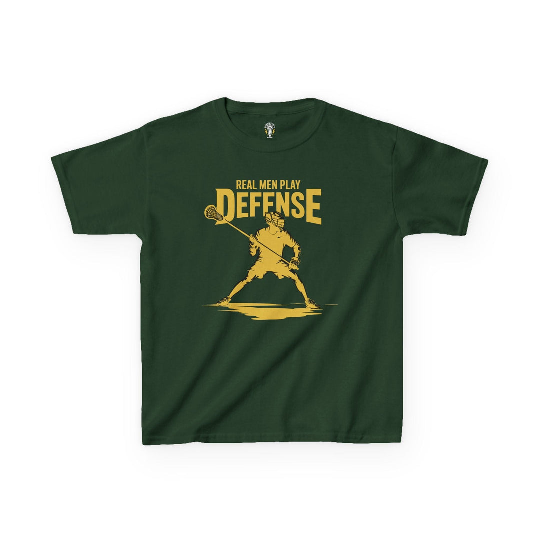 Real Men Play Defense Youth Tee