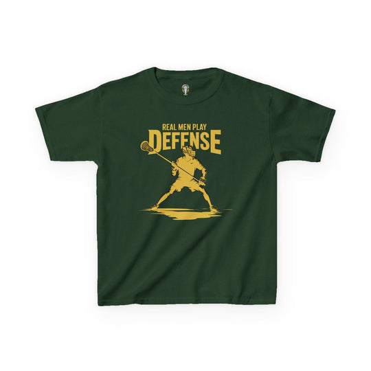 Real Men Play Defense Youth Tee