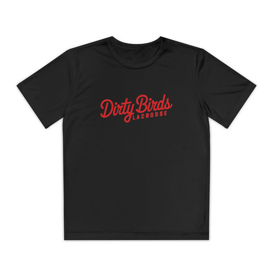 Dirty Birds Script Youth Shooter Shirt
