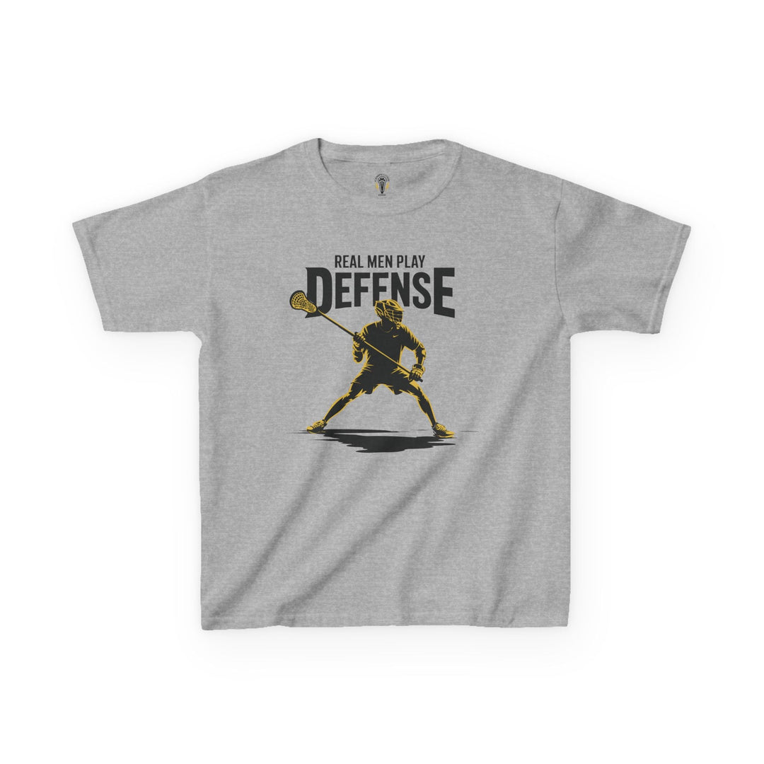 Real Men Play Defense Youth Tee