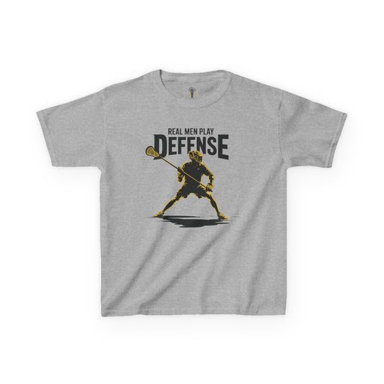 Real Men Play Defense Youth Tee