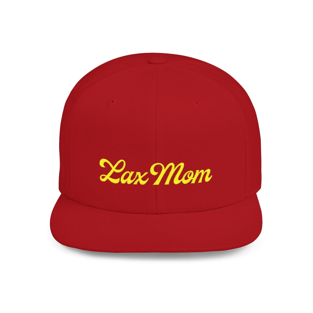 Lax Mom Flat Bill Snapback Hat