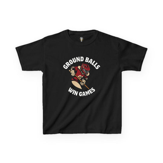 Ground Balls Win Games Youth Tee