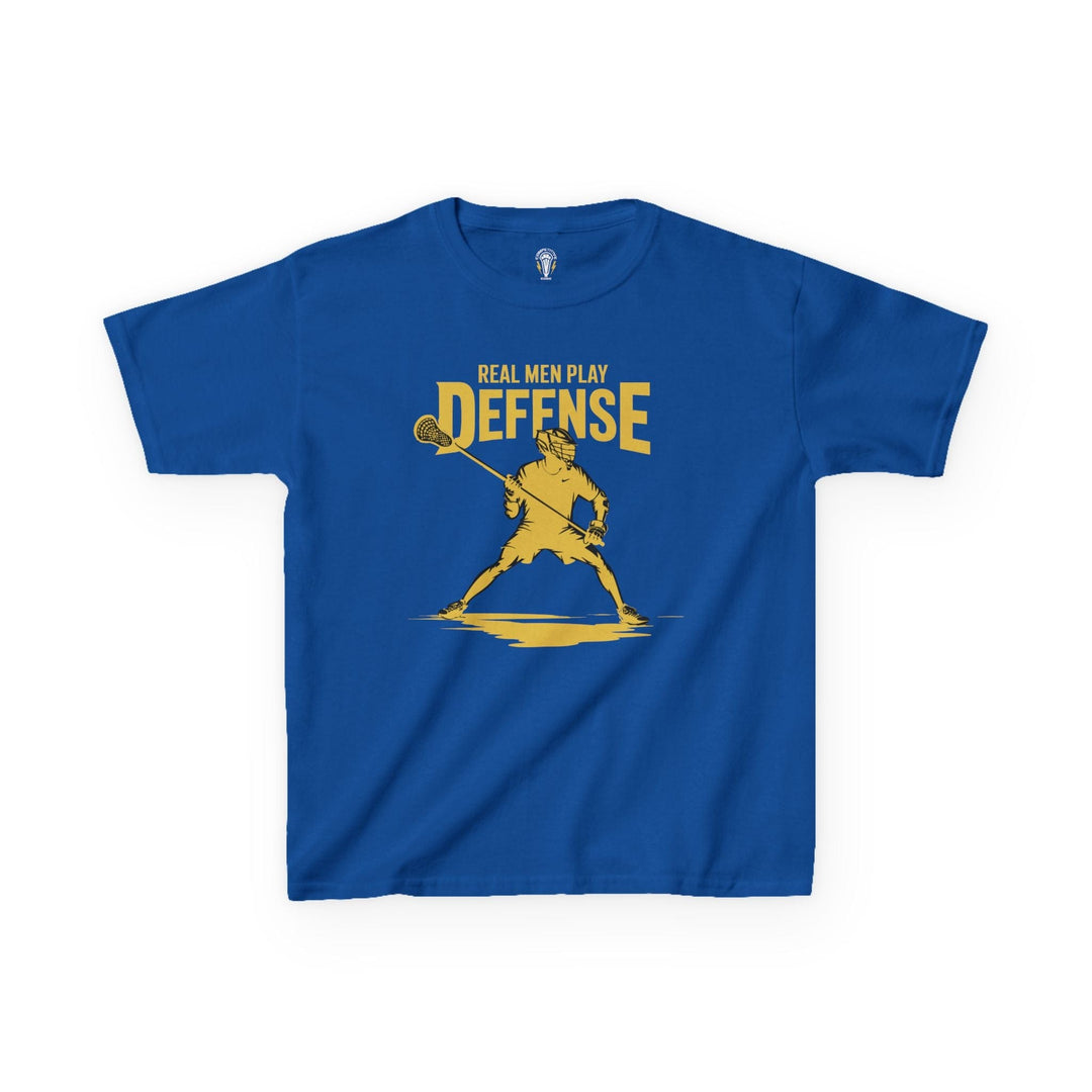 Real Men Play Defense Youth Tee