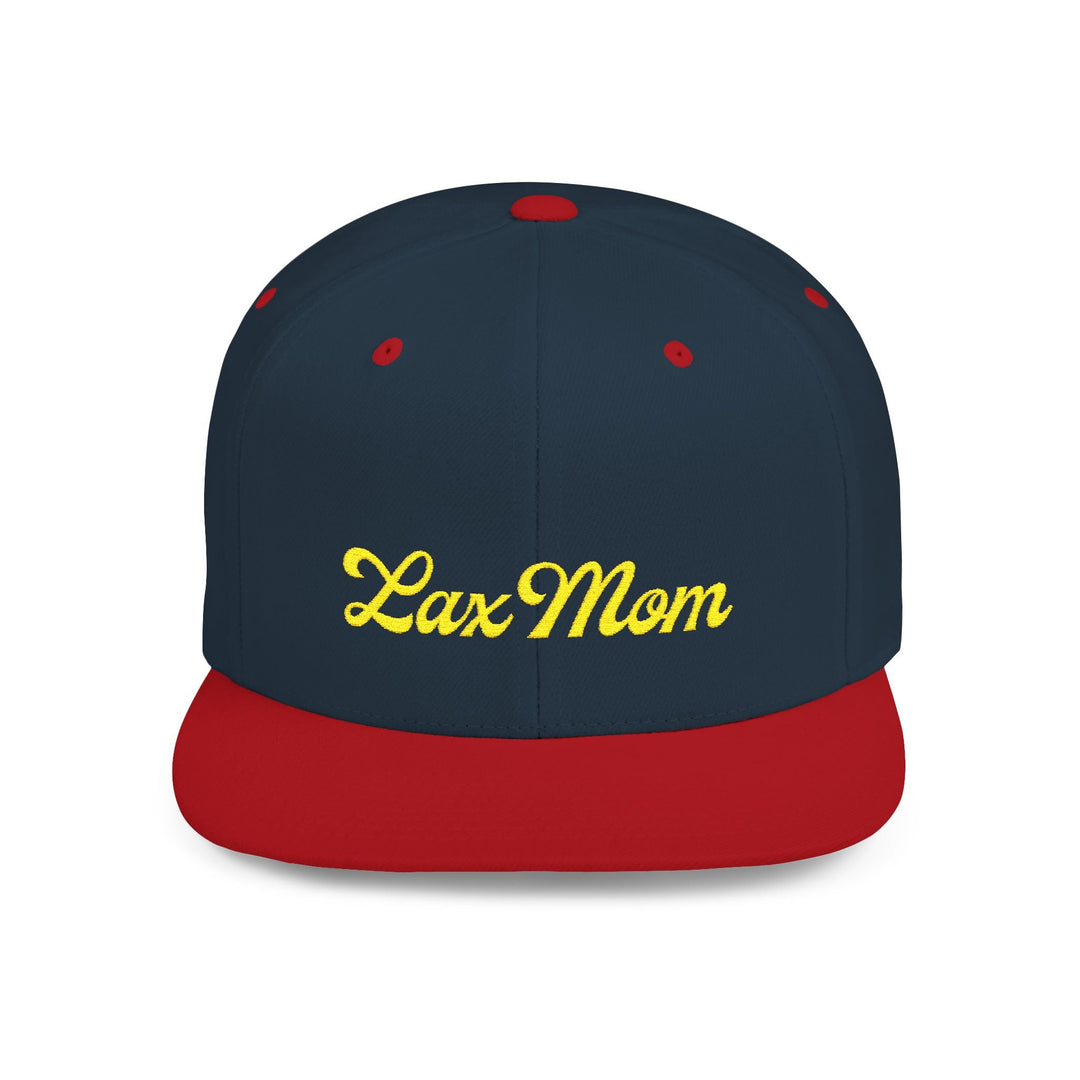 Lax Mom Flat Bill Snapback Hat