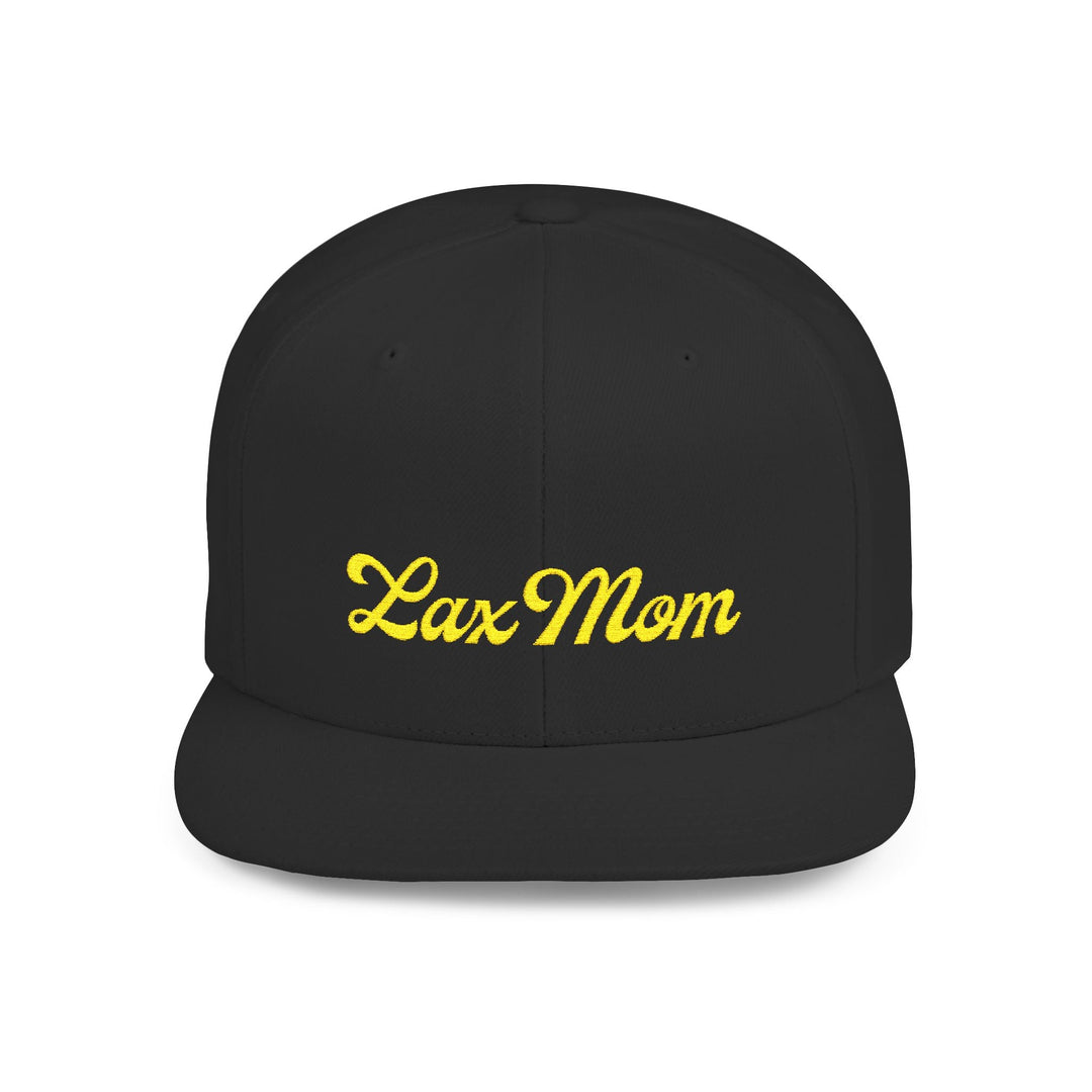 Lax Mom Flat Bill Snapback Hat