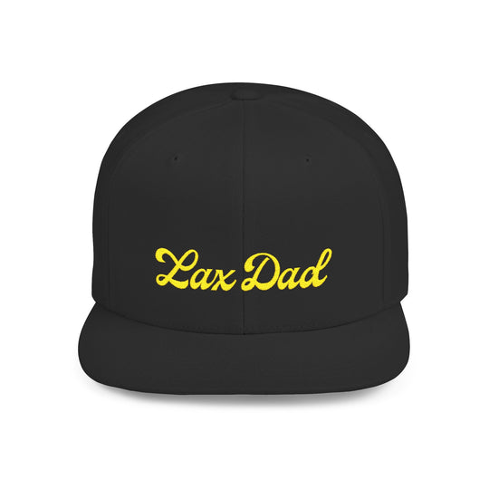 Lax Dad Flat Bill Snapback Hat