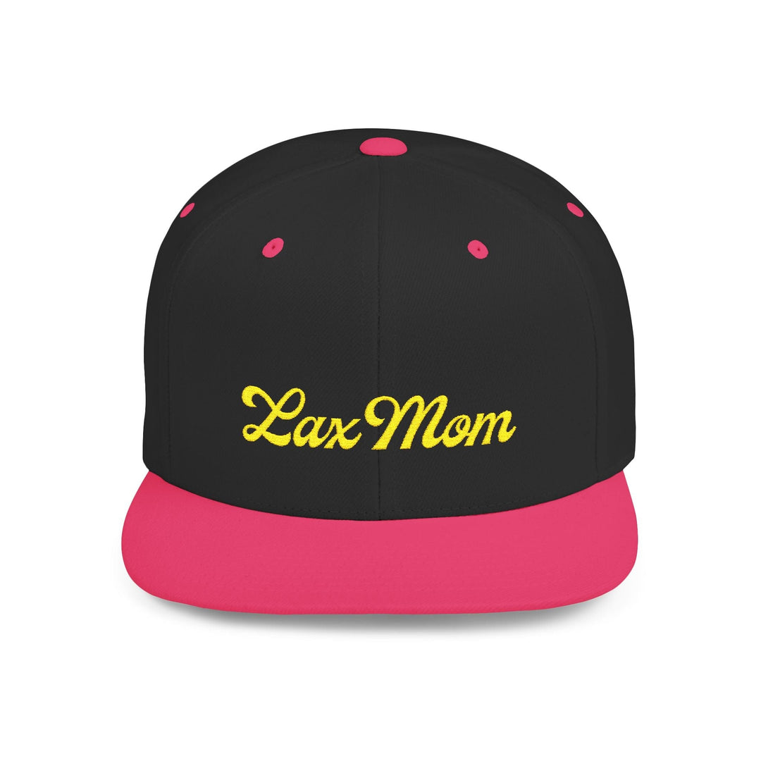 Lax Mom Flat Bill Snapback Hat