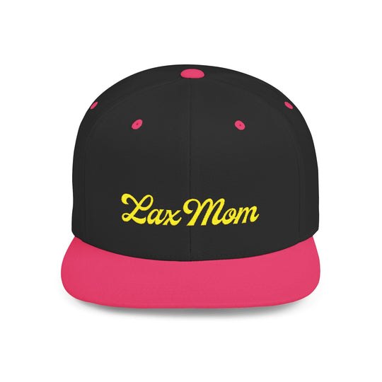 Lax Mom Flat Bill Snapback Hat