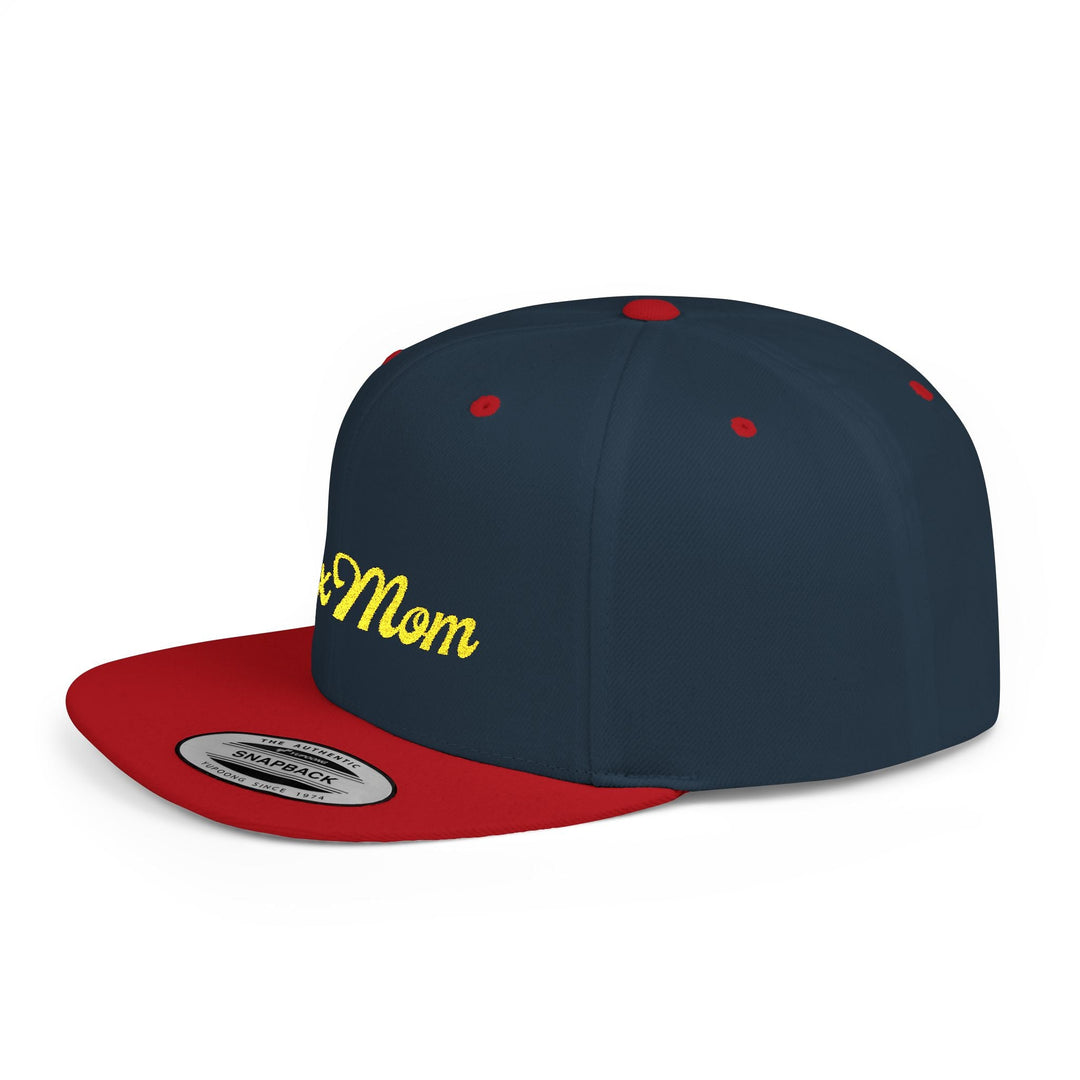 Lax Mom Flat Bill Snapback Hat