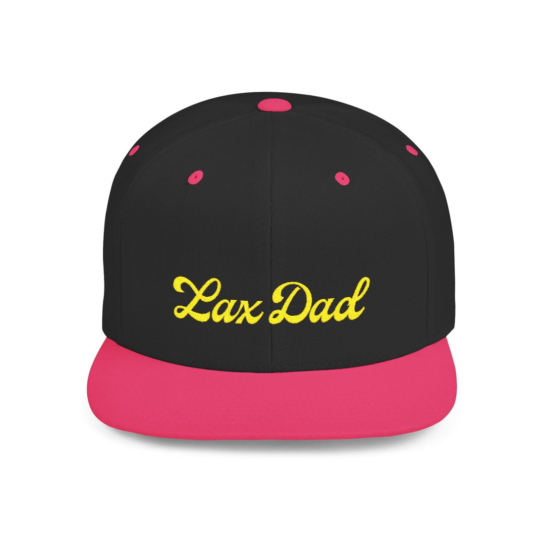 Lax Dad Flat Bill Snapback Hat