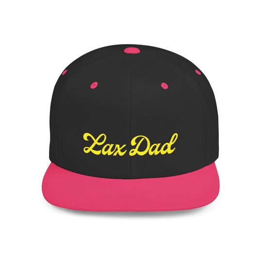 Lax Dad Flat Bill Snapback Hat