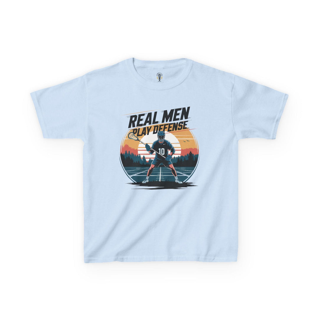 Real Men Play Defense Youth Tee