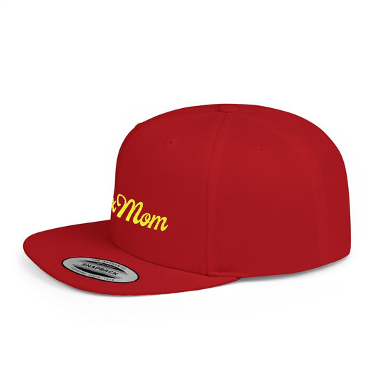 Lax Mom Flat Bill Snapback Hat