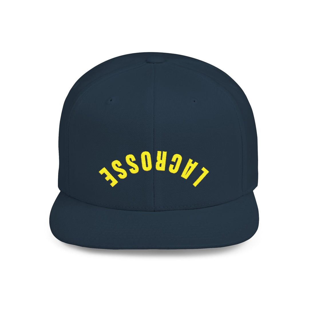 Reverse Lacrosse Flat Bill Snapback Hat