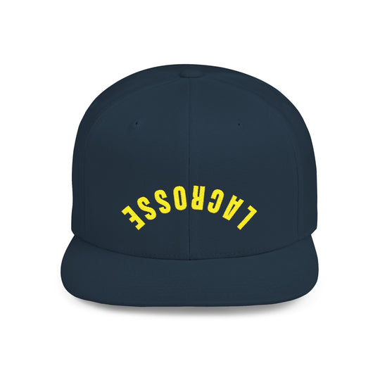 Reverse Lacrosse Flat Bill Snapback Hat