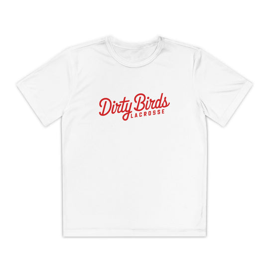 Dirty Birds Script Youth Shooter Shirt