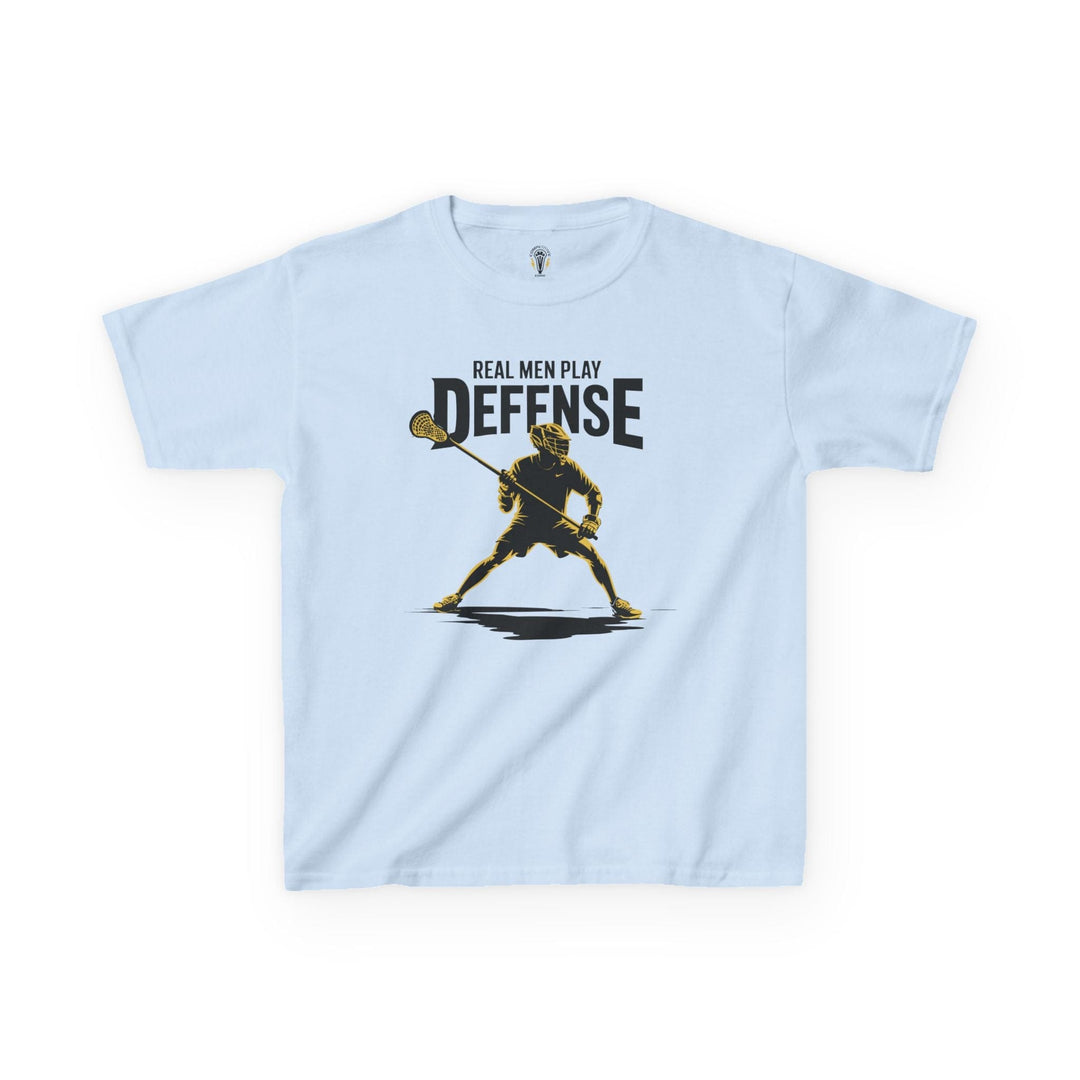 Real Men Play Defense Youth Tee