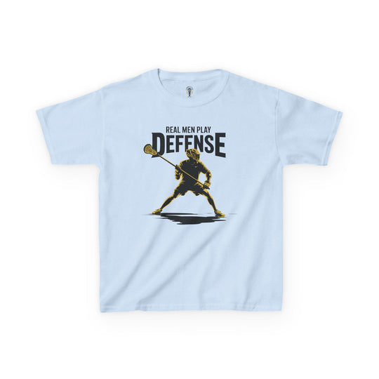 Real Men Play Defense Youth Tee