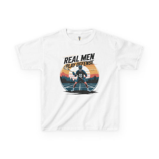 Real Men Play Defense Youth Tee